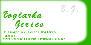 boglarka gerics business card